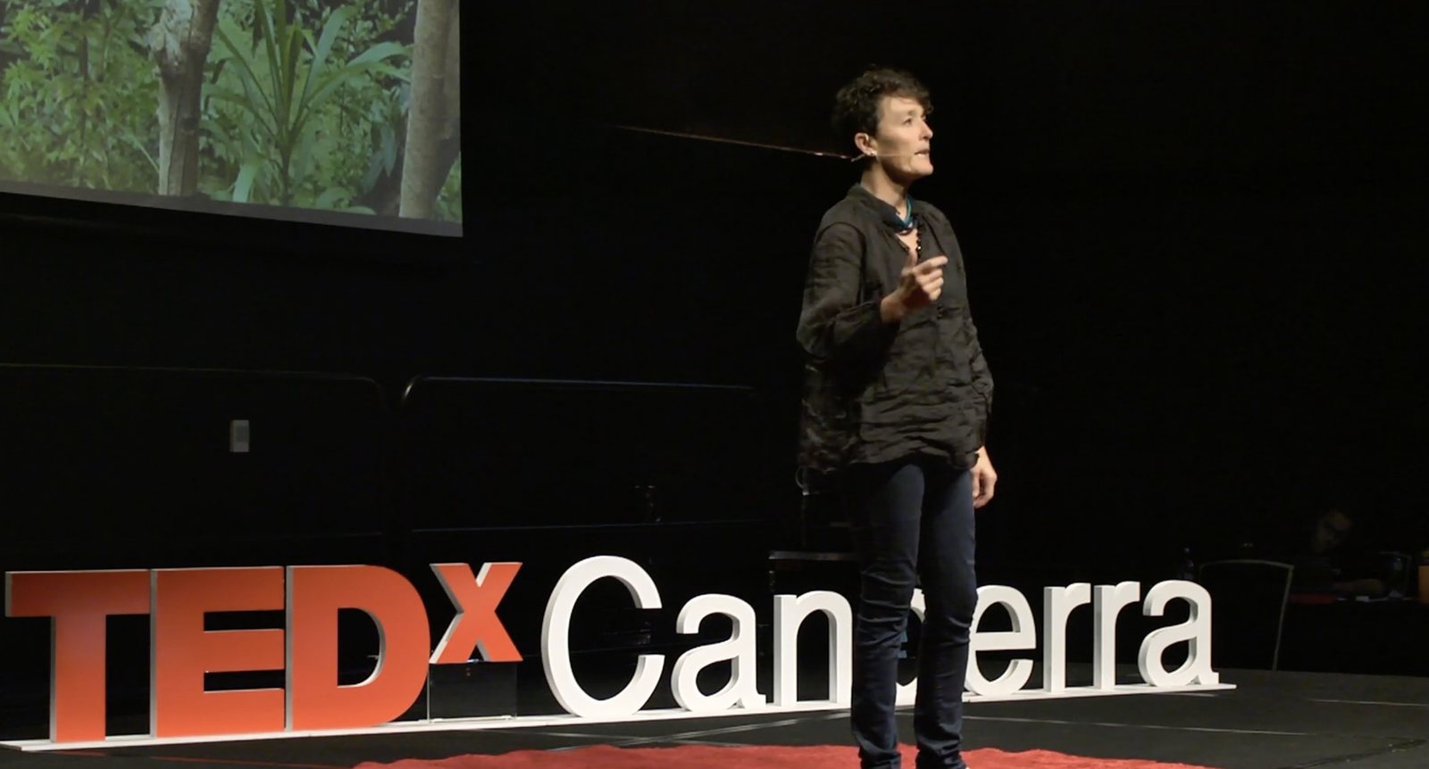 Edwina Robinson on stage